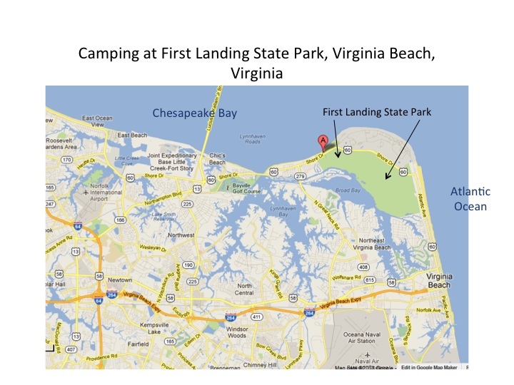 Camping at First Landing Park