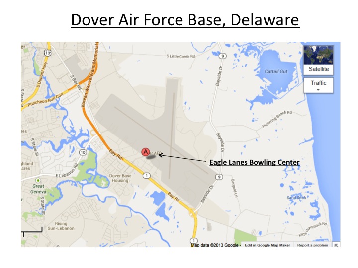 Dover AFB Bowling Map